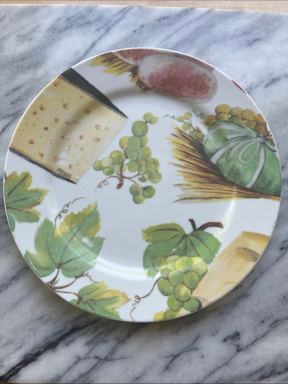 BIA Set of 5 Cordon Bleu Fromage Cheese Plates 8" Charcuterie Dessert Vintage - Picture 4 of 7